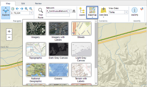 Basemap Selector